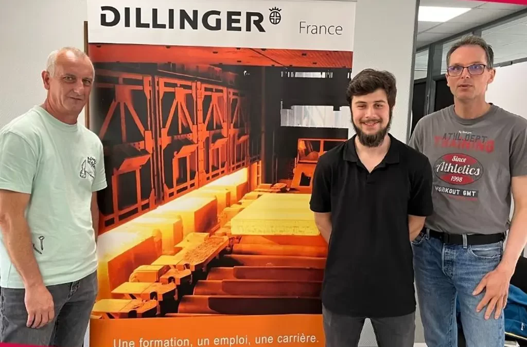 Aidan signe un CDI chez notre adhérent DILLINGER