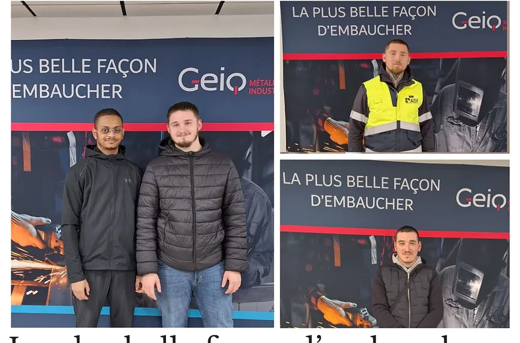 4 nouvelles embauches en CDI chez notre adhérent Groupe ADF