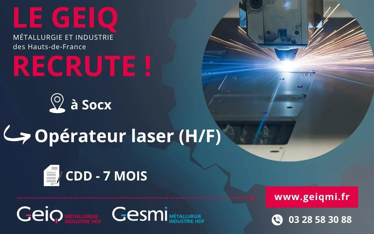 geiq-mi-offre d’emploi-opérateur laser Opérateur laser
