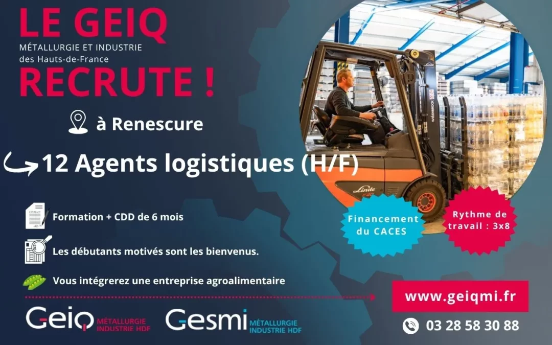 Recrutement 12 Agents logistiques