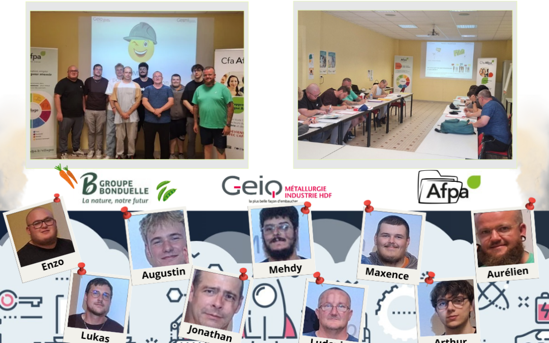 Depuis le 6 juillet, 9 personnes en reconversion professionnelle ont rejoint le GEIQ MI pour préparer un CQPM Agent logistique !